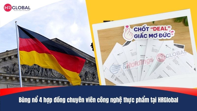 Bùng nổ 4 hợp đồng chuyên viên công nghệ thực phẩm tại HRGlobal